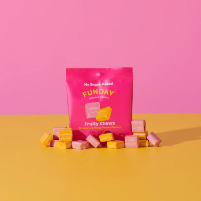 Fruity Chews No Added Sugar 45g by FUNDAY