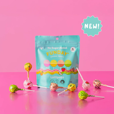 Lollipops No Added Sugar (8x11g) by FUNDAY