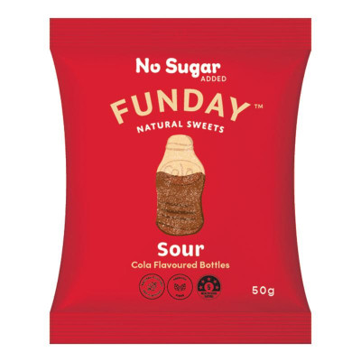 Sour Cola Flavoured Bottles 50g by FUNDAY