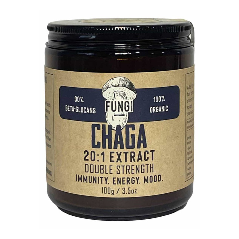 Chaga 20:1 Extract 100g by FUNGI Chaga 20:1 Extract 100g by FUNGI