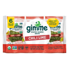 Roasted Seaweed Snacks Chili Lime (6x5g) by GIMME