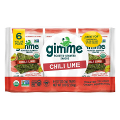 Roasted Seaweed Snacks Chili Lime (6x5g) by GIMME