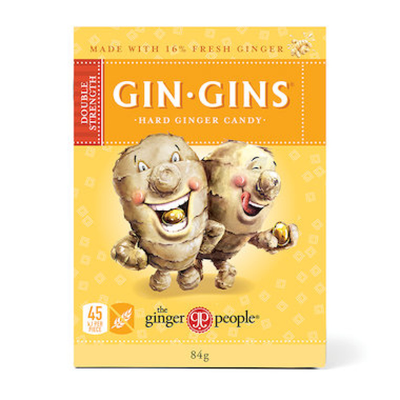 Gin Gin Double Strength Hard Ginger Candy 84g by THE GINGER PEOPLE