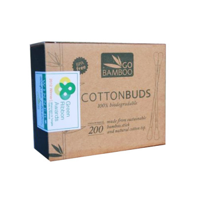 Cotton Buds (200) by GO BAMBOO