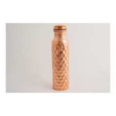 Copper Water Bottle Diamond Hammered  950ml Charisma by GOODLY GOSH