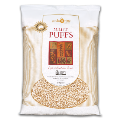 Millet Puffs 175g by GOOD MORNING CEREALS