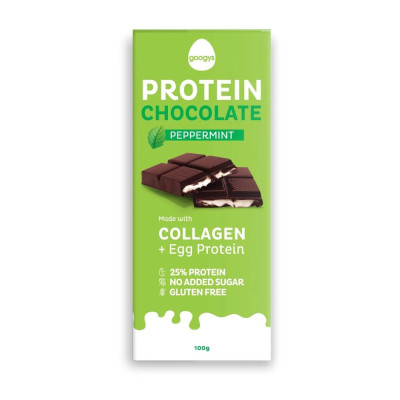 Protein Chocolate - Peppermint 100g by GOOGYS