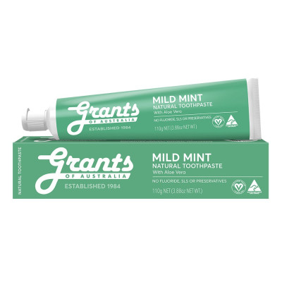 Mild Mint Natural Toothpaste 110g by GRANTS