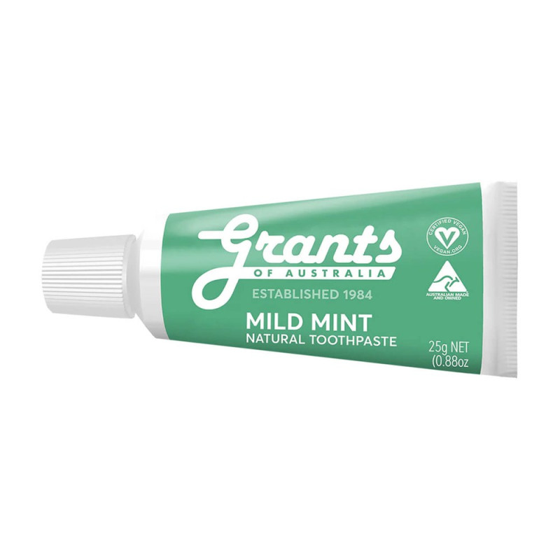 Mild Mint Toothpaste 25g (Travel Size) by GRANTS Mild Mint Toothpaste 25g (Travel Size) by GRANTS