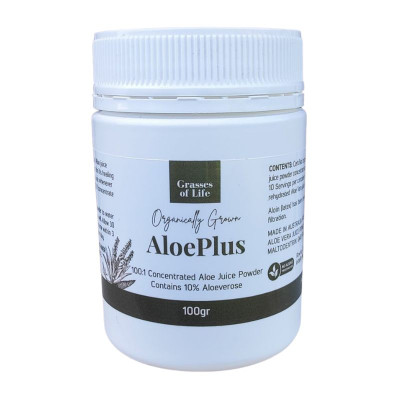 Aloe Vera Juice Powder 100g by GRASSES OF LIFE