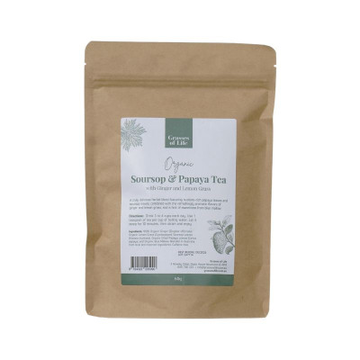Soursop & Papaya Leaf Tea 60g by GRASSES OF LIFE