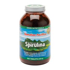 Hawaiian Pacifica Spirulina Tablets (500) by GREEN NUTRITIONALS