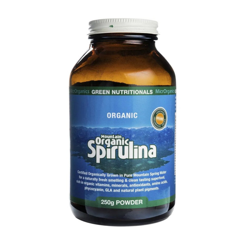 Organic Spirulina Powder 250g by GREEN NUTRITIONALS Organic Spirulina Powder 250g by GREEN NUTRITIONALS