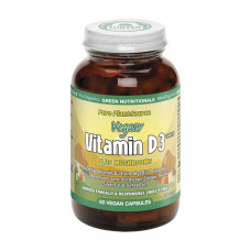 Vegan Vitamin D3 1000IU + Mushrooms (60 Capsules) by GREEN NUTRITIONALS
