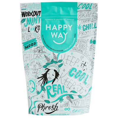 Hemp Protein Powder Cacao Mint 60g by HAPPY WAY