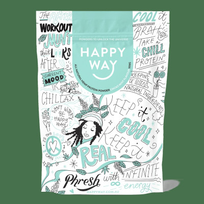 Hemp Protein Powder Cacao Mint 500g by HAPPY WAY