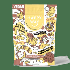 Vegan Protein Choc Banana 500g by HAPPY WAY