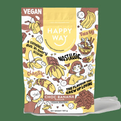 Vegan Protein Choc Banana 500g by HAPPY WAY