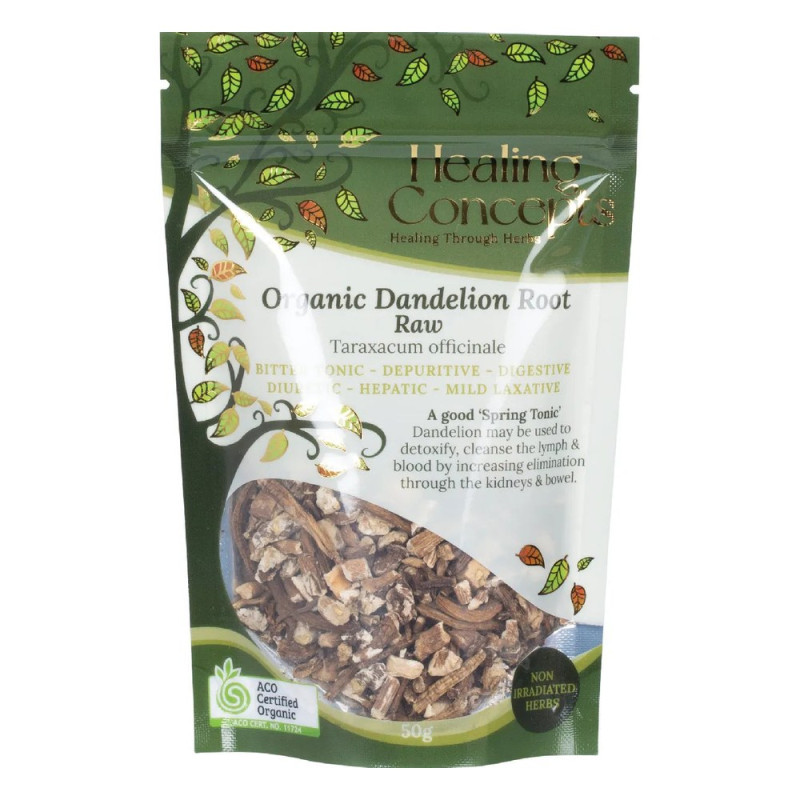 Organic Dandelion Root 50g by HEALING CONCEPTS