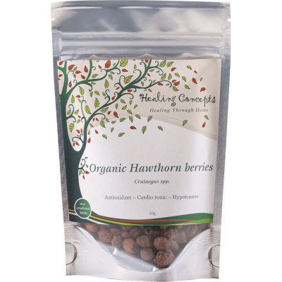 Organic Hawthorn Berries 50g by HEALING CONCEPTS