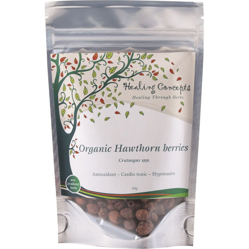 Organic Hawthorn Berries 50g by HEALING CONCEPTS Organic Hawthorn Berries 50g by HEALING CONCEPTS
