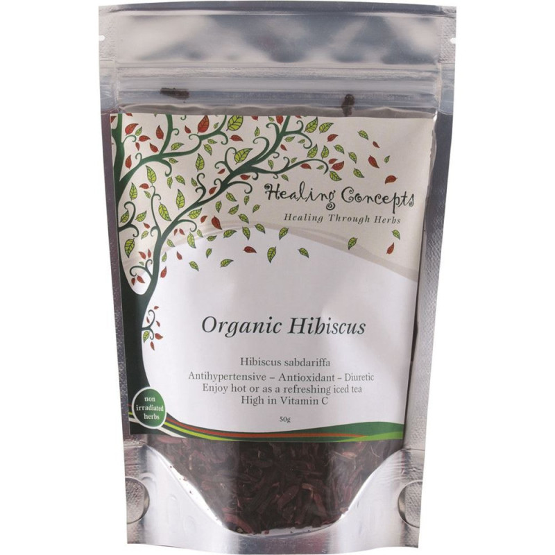 Organic Hibiscus 50g by HEALING CONCEPTS