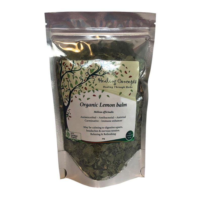 Organic Lemon Balm 30g by HEALING CONCEPTS Organic Lemon Balm 30g by HEALING CONCEPTS