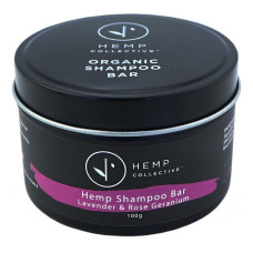 Hemp Shampoo Bar - Lavender & Rose Geranium 100g by HEMP COLLECTIVE