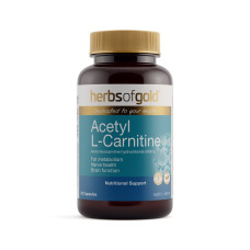 Acetyl L-Carnitine 500mg Capsules (60) by HERBS OF GOLD