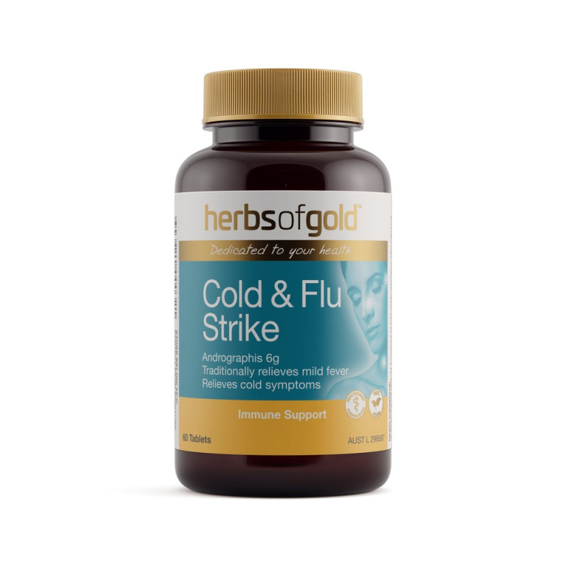 Cold & Flu Strike Tablets (30) by HERBS OF GOLD Cold & Flu Strike Tablets (30) by HERBS OF GOLD
