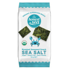 Roasted Seaweed Snack Sea Salt 10g by HONEST SEA