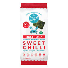 Roasted Seaweed Snack Sweet Chilli Multipack 6x5g by HONEST SEA