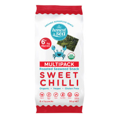 Roasted Seaweed Snack Sweet Chilli Multipack 6x5g by HONEST SEA