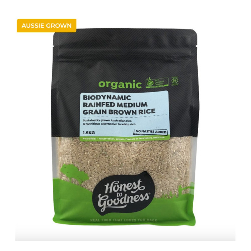 Biodynamic Rain-Fed Brown Rice 1.5kg by HONEST TO GOODNESS Biodynamic Rain-Fed Brown Rice 1.5kg by HONEST TO GOODNESS