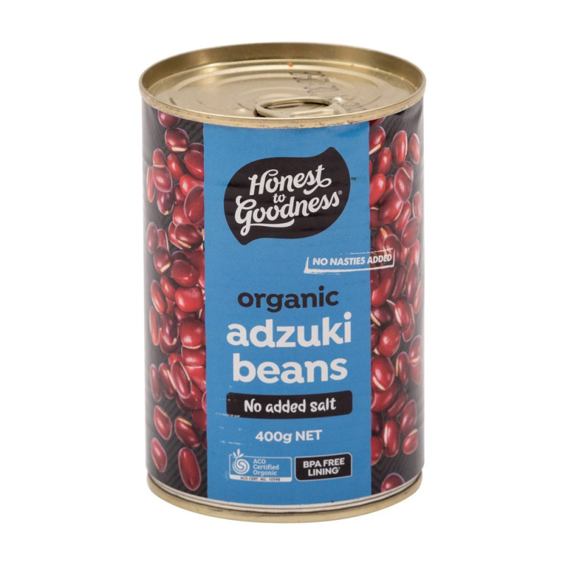 Organic Adzuki Beans 400g by HONEST TO GOODNESS Organic Adzuki Beans 400g by HONEST TO GOODNESS
