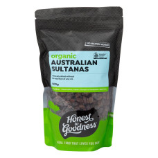 Organic Australian Sultanas 500g by HONEST TO GOODNESS