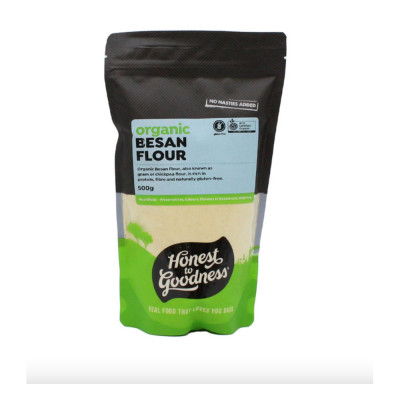 Organic Besan Flour 500g by HONEST TO GOODNESS