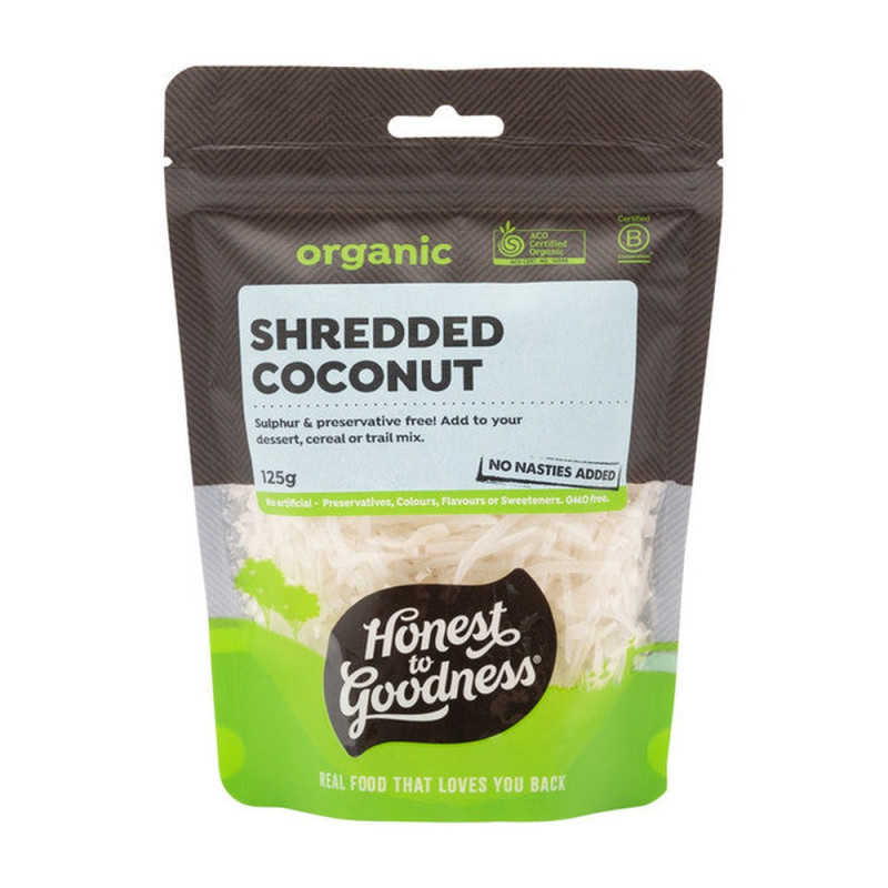 Organic Coconut Shredded 125g by HONEST TO GOODNESS