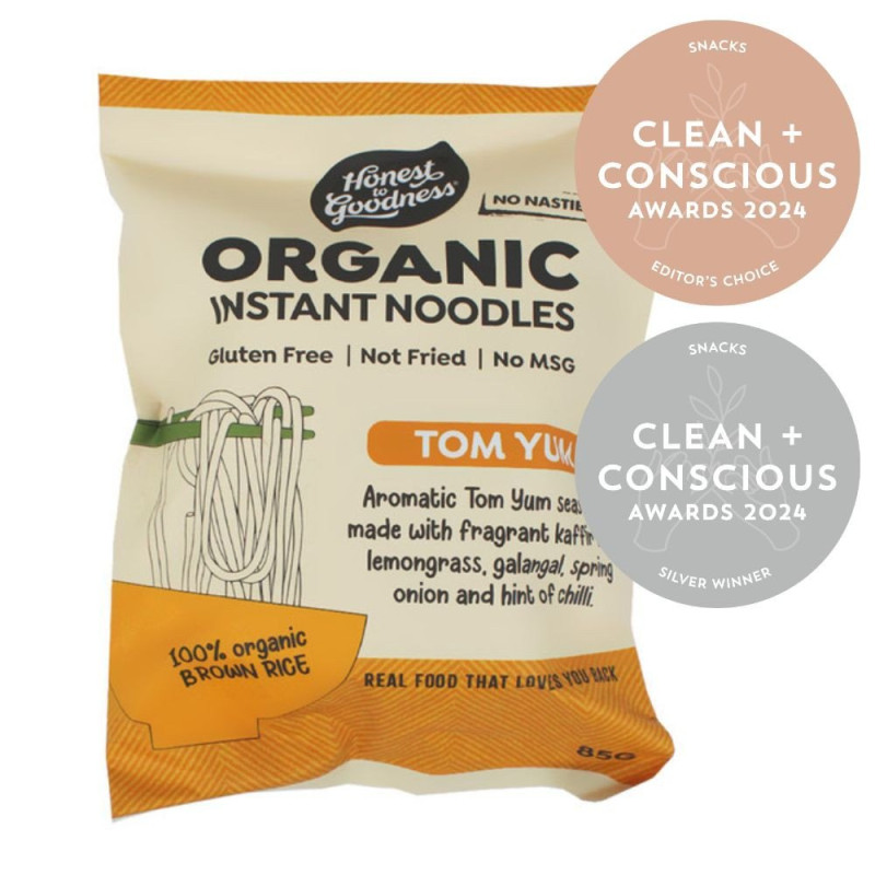 Organic Instant Noodles Tom Yum 85g by HONEST TO GOODNESS Organic Instant Noodles Tom Yum 85g by HONEST TO GOODNESS