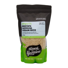 Organic Medium Grain Brown Rice 650g by HONEST TO GOODNESS