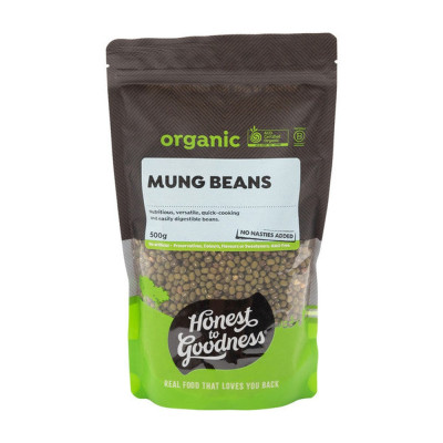 Organic Mung Beans 500g by HONEST TO GOODNESS