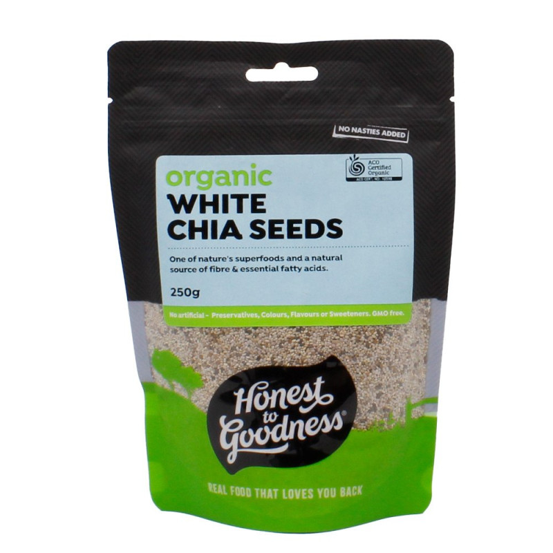 Organic White Chia Seeds 250g by HONEST TO GOODNESS Organic White Chia Seeds 250g by HONEST TO GOODNESS