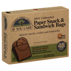 Paper Snack & Sandwich Bags (48) by IF YOU CARE