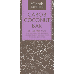 Carob Coconut Bar 80g by THE CAROB KITCHEN