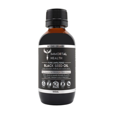 100% Unfiltered Cold Pressed Black Seed Oil 100ml by IMMORTAL HEALTH AUSTRALIA