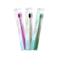 Toothbrush Kids & Adults Chrome Soft by JACK N' JILL