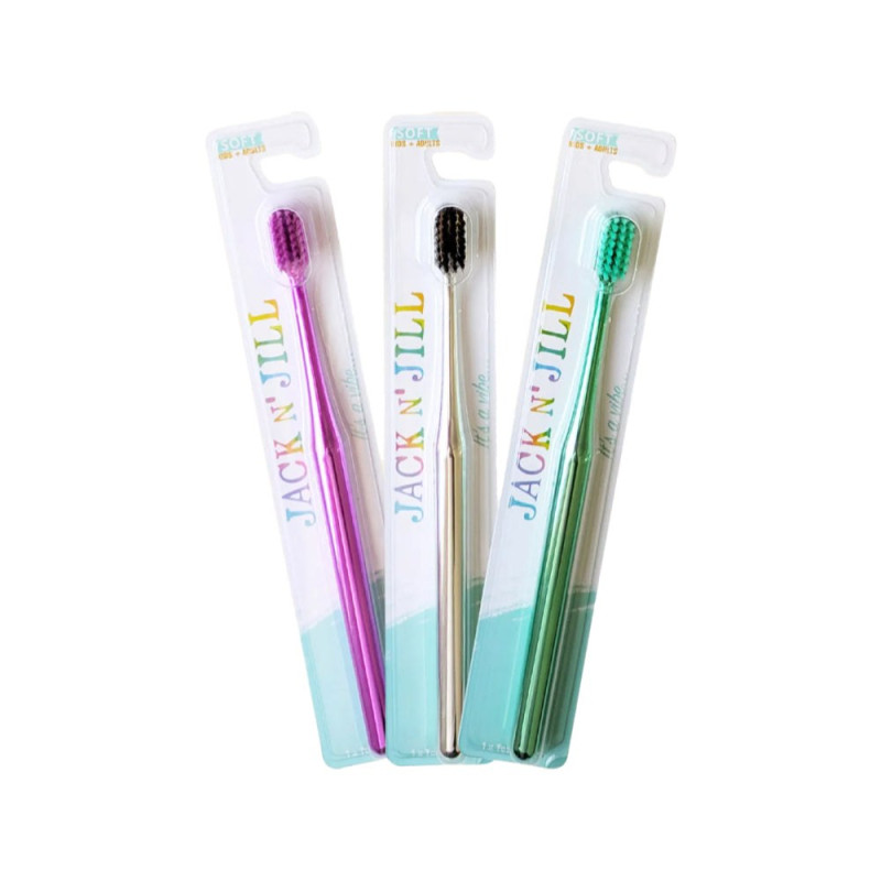 Toothbrush Kids & Adults Chrome Soft by JACK N' JILL