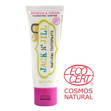 Natural Toothpaste Berries & Cream 50g by JACK N' JILL