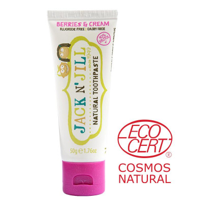 Natural Toothpaste Berries & Cream 50g by JACK N' JILL