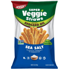 Avocado Oil Super Veggie Straws - Sea Salt 142g by JACKSON'S